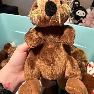 Brown webkinz Plush Otter Toy